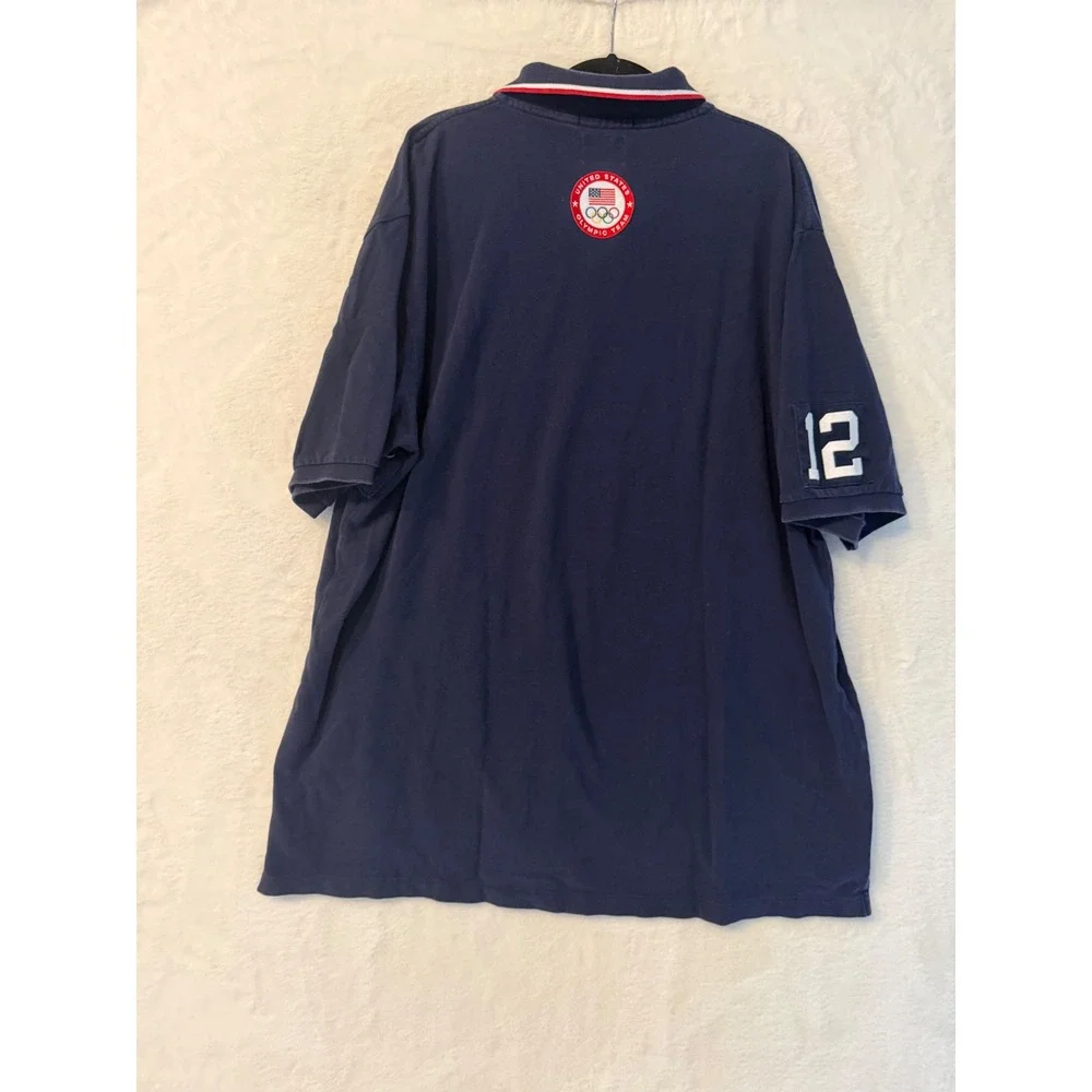 Polo Ralph Lauren USA Olympic Team 2012 Polo Shirt Mens 2XLT Tall Navy Cotton